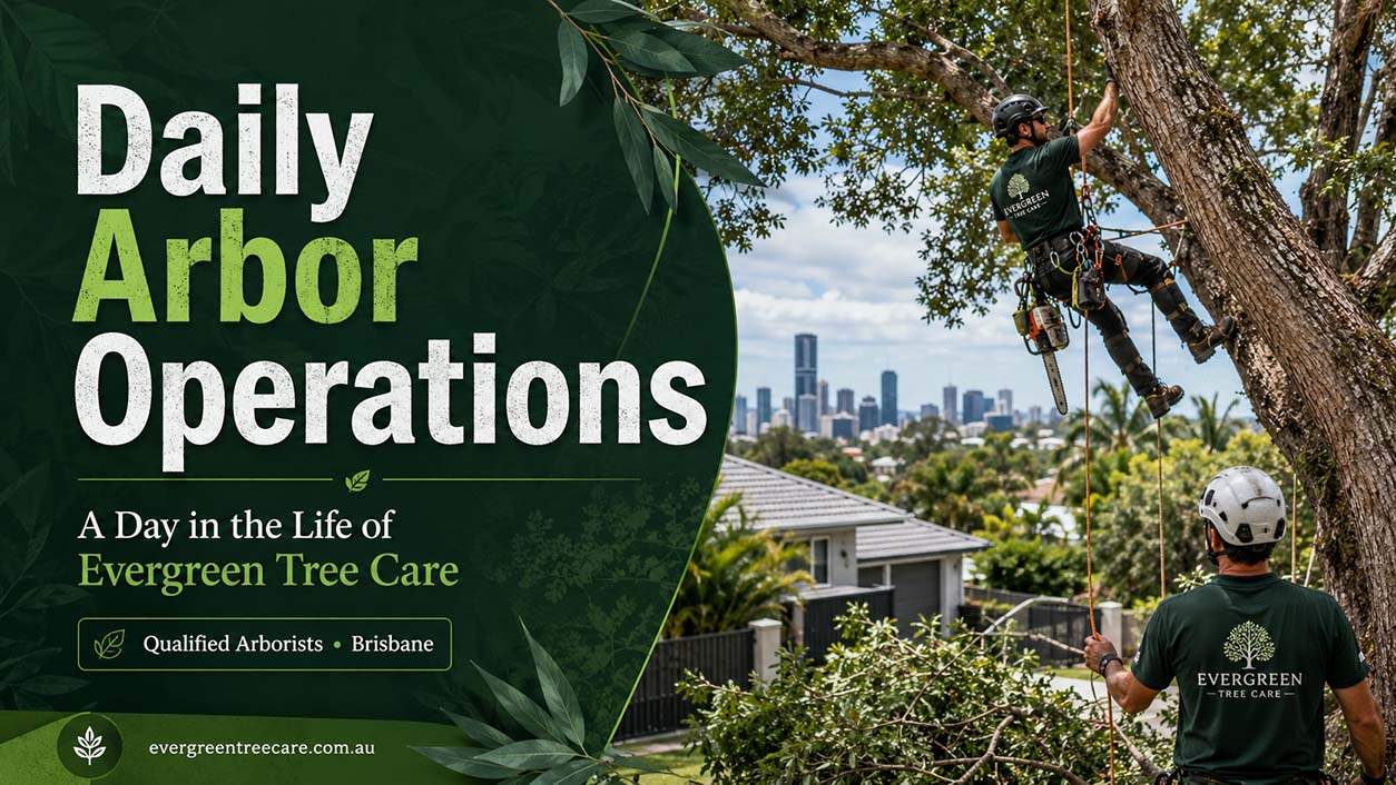 learn about the daily arbor operations of Evergreen Tree Care Brisbane.
